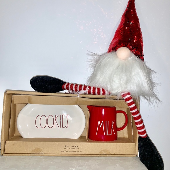 Rae Dunn COOKIES & MILK gift set CHRISTMAS!